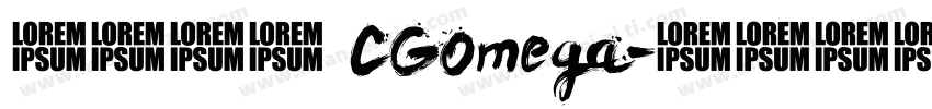 英文字体 CGOmega字体转换